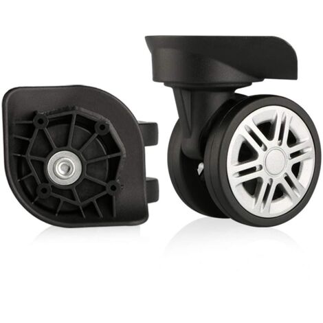 2 ruedas con doble cojinete de rodillos están diseñadas para brindar una solución de reparación conveniente para carros y maletas.