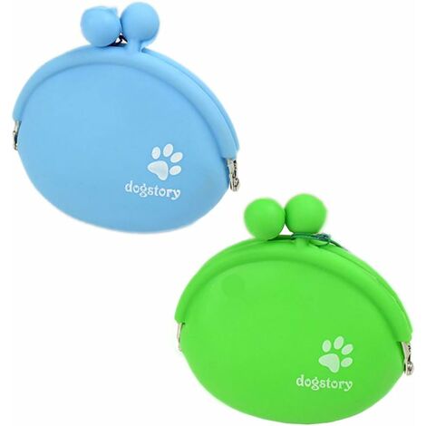 2 sacchetti per ossequio per cani in silicone, sacchetto per ossequio per cani Betterlife Contenitore per alimenti per cani Addestramento per animali domestici Addestramento alla vita Addestramento al