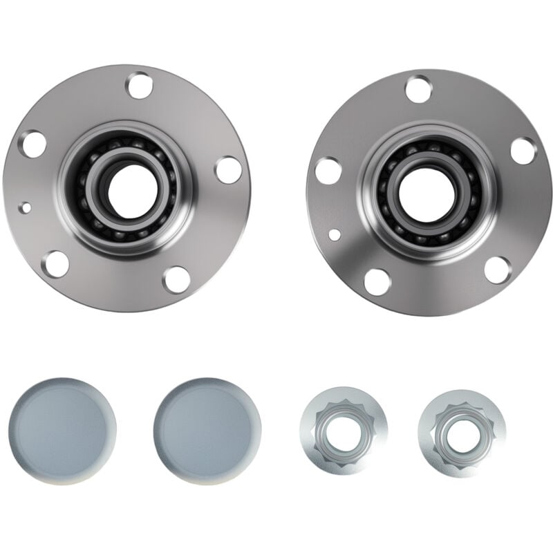 Image of Maxpeedingrods - 2 Sätze radlagersatz radlager hinten for audi A1 vw polo seat ibiza skoda fabia
