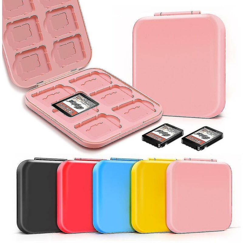 Image of 2 scatole portagiochi Switch 24 in 1 Card Case, rosa