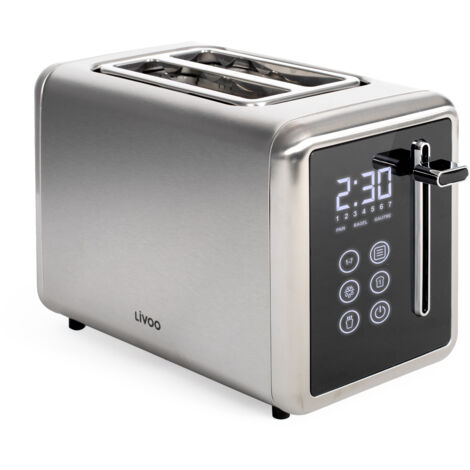 2-scheiben-toaster, 850 w, metallicgrau - Livoo - DOD205