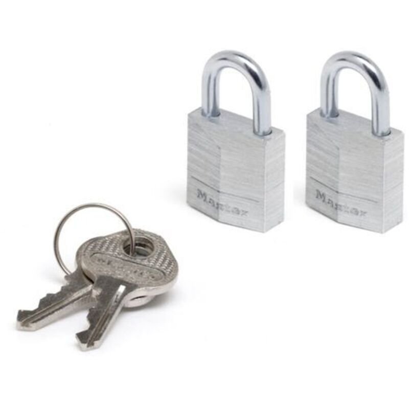 Master Lock 2 Vorhängeschlösser 3-stift-zyl. 20mm 9120eurtcc