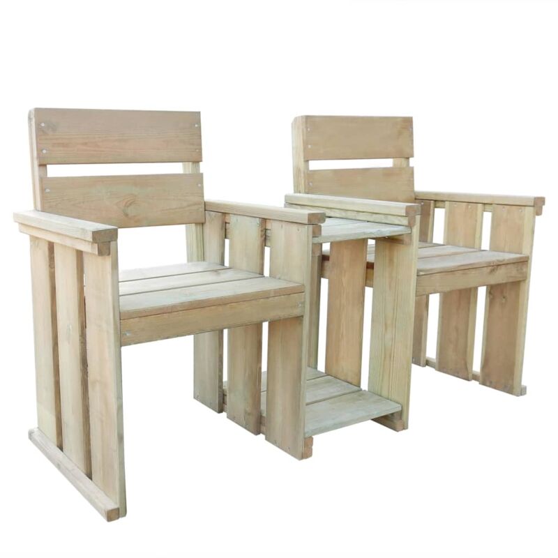 2 Seater Garden Bench 150 Cm Fsc Impregnated Pinewood