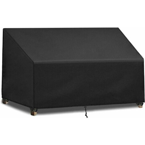2 Seater Garden Bench Cover,420D Breathable Oxford Fabric,Waterproof and UV Resistant Outdoor Bench Seat Cover (134 x 66 x 63/89cm)
