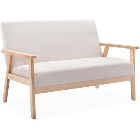 2-seater scandi-style loveseat sofa, Isak, 114x69.5x73 cm