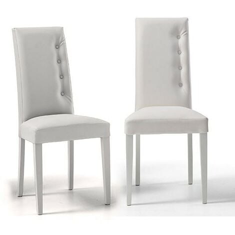 2 Sedie Soggiorno Moderne Design Made in Italy - Dream  Sedie Cucina e Sala da Pranzo  StilProjectStore.com  Bianco