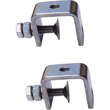 2 serre-joints en C en acier inoxydable 304, serre-joints en G, serre-joints Tiger Clamp, serre-joints robustes pour le travail du bois (30 mm)