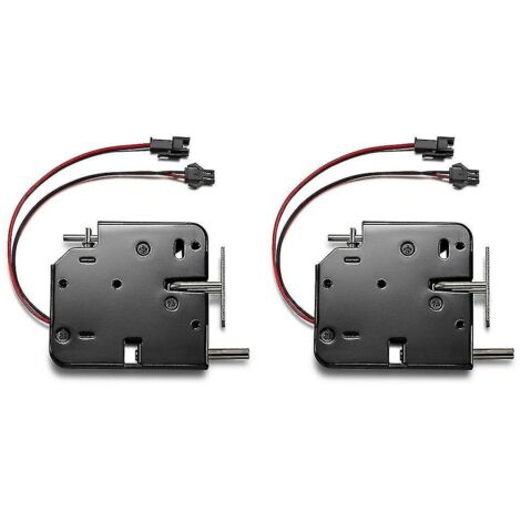 2 serrures électromagnétiques à commande électronique intelligente 12 V 2 A, pour casier et armoire, contrôle d'accès S-gt