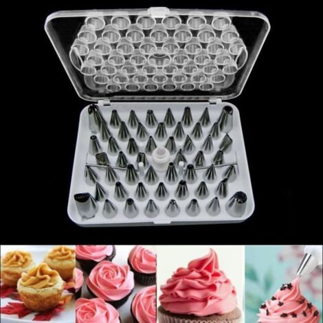 2 set 52pcs Outil de Gâteau douilles Pâtisserie Embout acier inoxydable outile de cuisson @Lanqi France