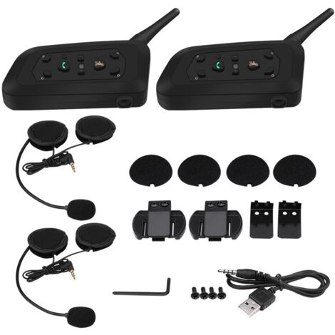 2 set EJEAS V6 Pro 800M casco moto interfono Bluetooth auricolare interfono 6 utenti
