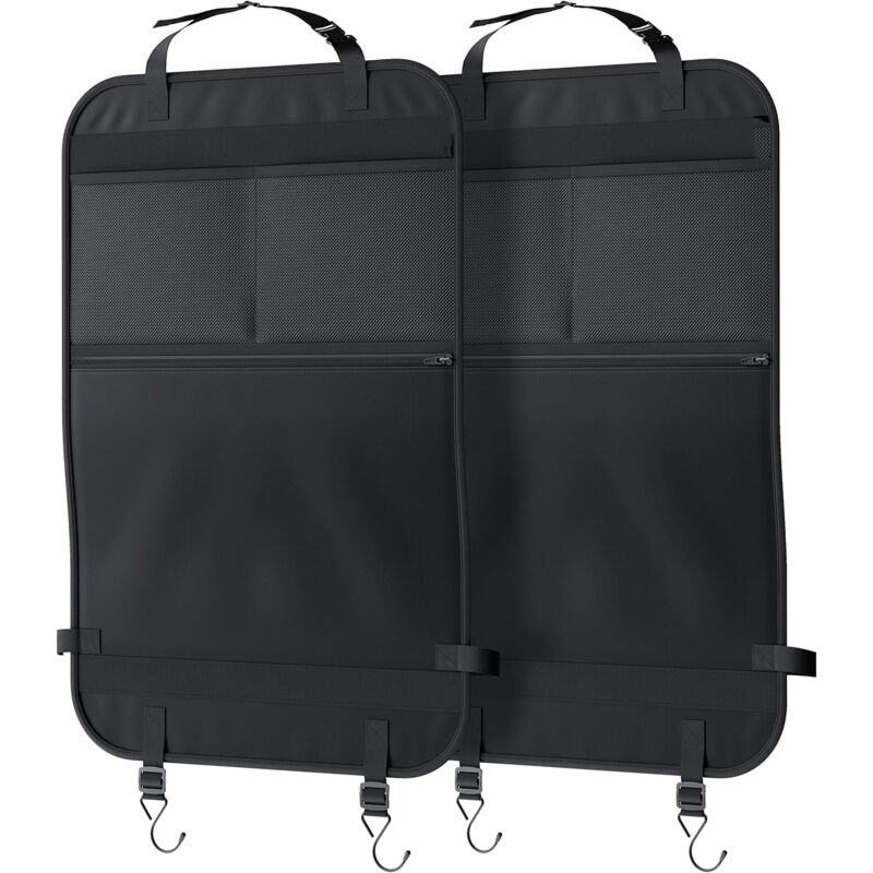 2-SET Organisateur de voiture - protecteurs de siège de voiture - kick mats - pour siège auto