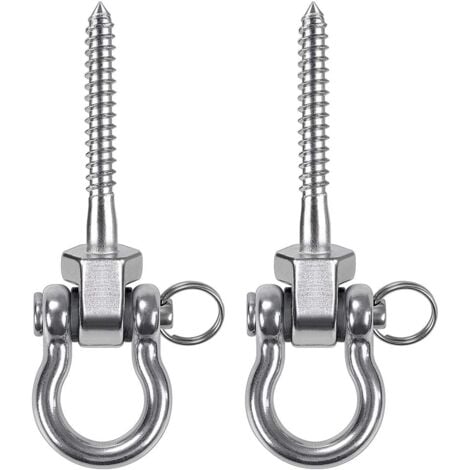 2 Set Swing Hanger, 304 Stainless Steel Hanging Chair Hanger, Swing Capacity Ceiling Hook