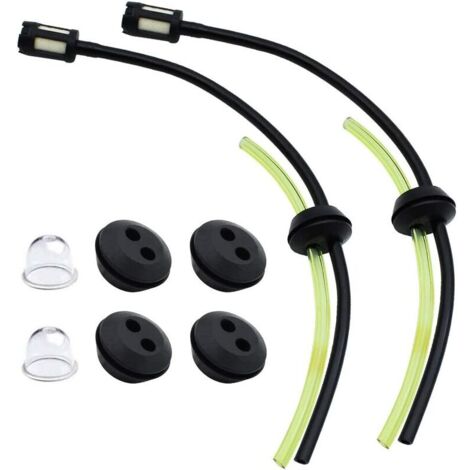 2 Set Universale Guarnizione Filtro Carburante Tubo Passante nel Rasaerba Tubo Carburante Tubo Carburante Serbatoio Filtro Carburante Tubo Carburante Decespugliatore