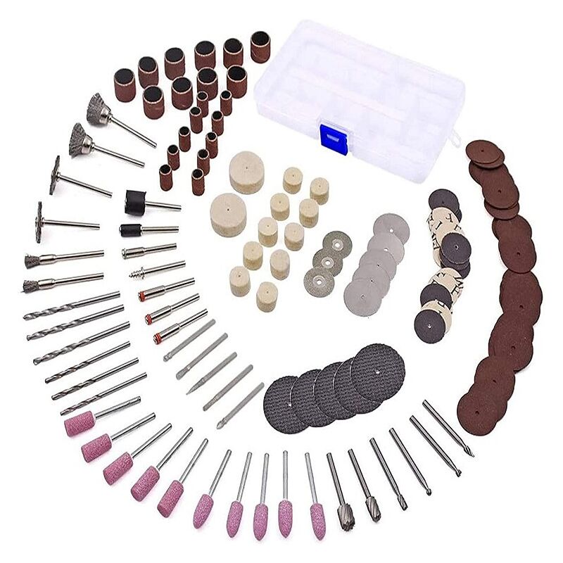2 Sets 141PC Electric Grinder Parts Set Box 2 Electric Grinder Lift Grinder Parts Set Sanding Polishing Cutting