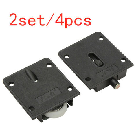 2 Sets 4 stücke Schiebetür Roller Stumm Schrank Schrank Möbel Hardware Oberen Und Unter Lager Rad Hängen Tür Pulley,A