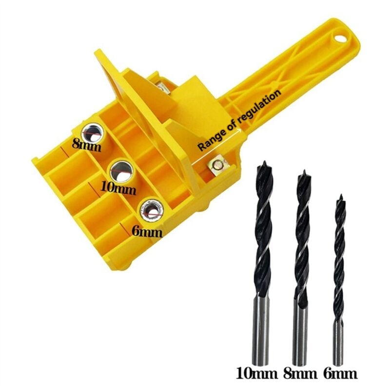 Image of 2 Sets Holzbearbeitungs-Lochstanzer-Lokalisierer für Präzisions-Bohrwerkzeug-Set