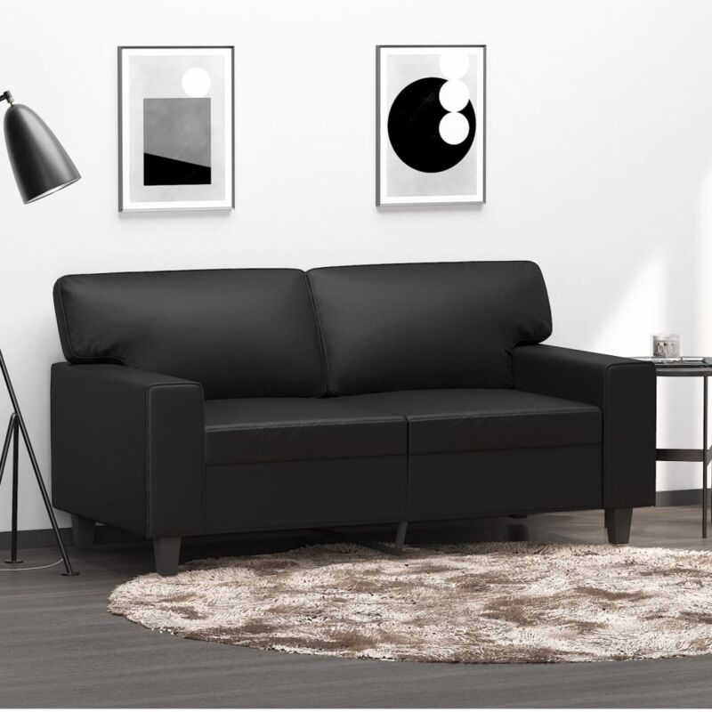 2-sitzer-sofa Schwarz 120 Cm Kunstleder - Vidaxl