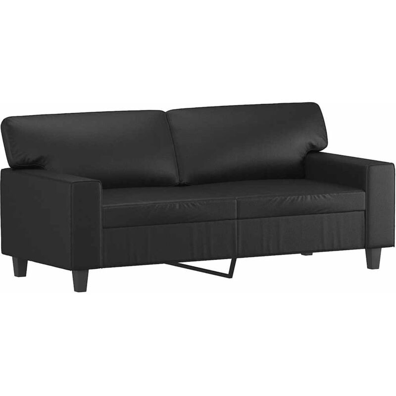 2-sitzer-sofa Schwarz 140 Cm Kunstleder - Vidaxl