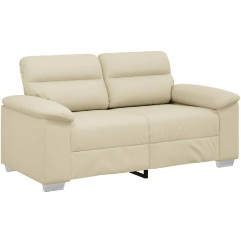 2-Sitzer-Sofa Creme 120 cm Kunstleder vidaXL