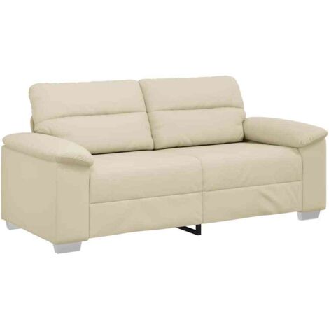 2-Sitzer-Sofa Creme 140 cm Kunstleder vidaXL