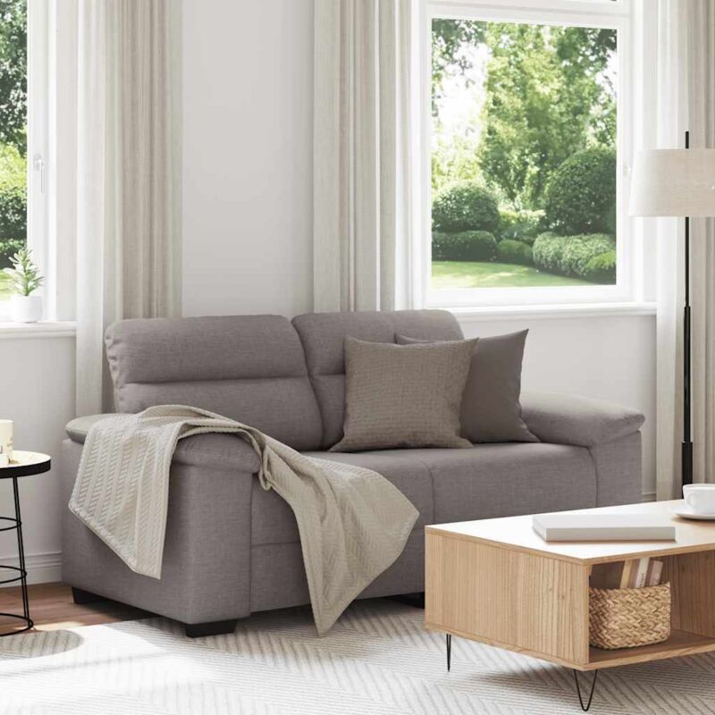 2-sitzer-sofa Taupe 120 Cm Stoff Vidaxl