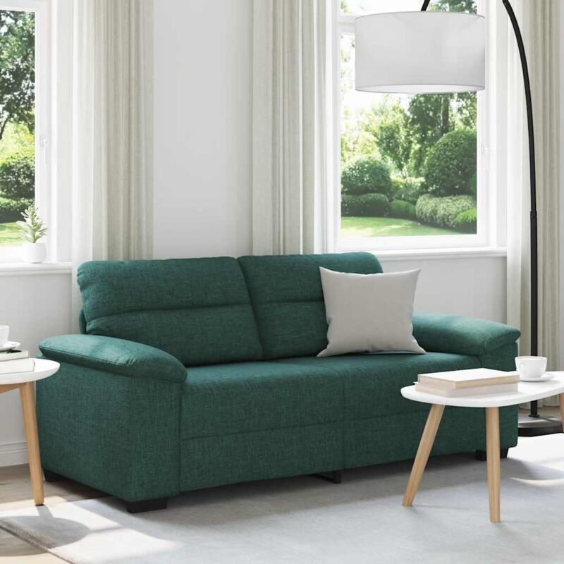 2-sitzer-sofa Dunkelgrün 140 Cm Stoff Vidaxl