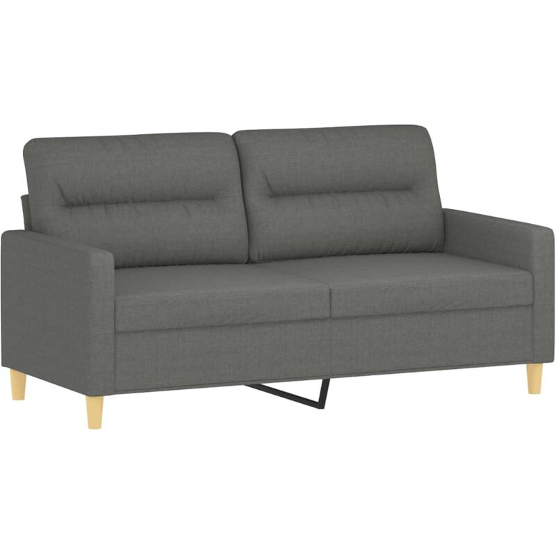 2-sitzer-sofa Dunkelgrau 140 Cm Stoff Vidaxl