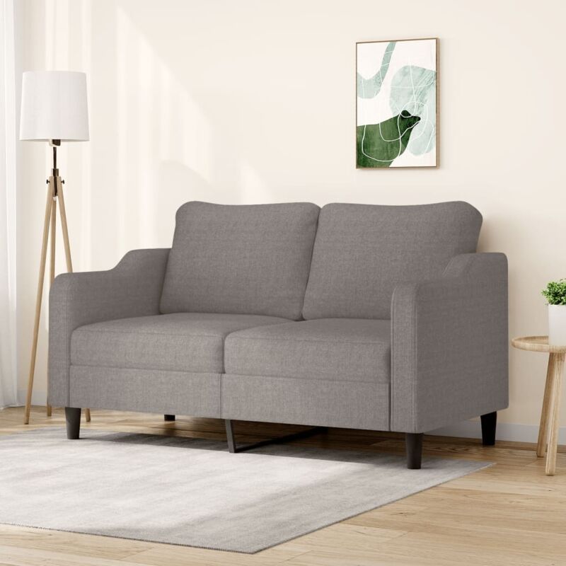 2-sitzer-sofa Taupe 140 Cm Stoff Vidaxl