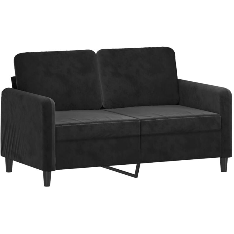 2-sitzer-sofa Schwarz 120 Cm Samt Vidaxl