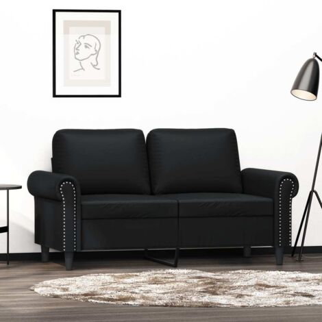 2-Sitzer-Sofa Schwarz 120 cm Kunstleder vidaXL805327