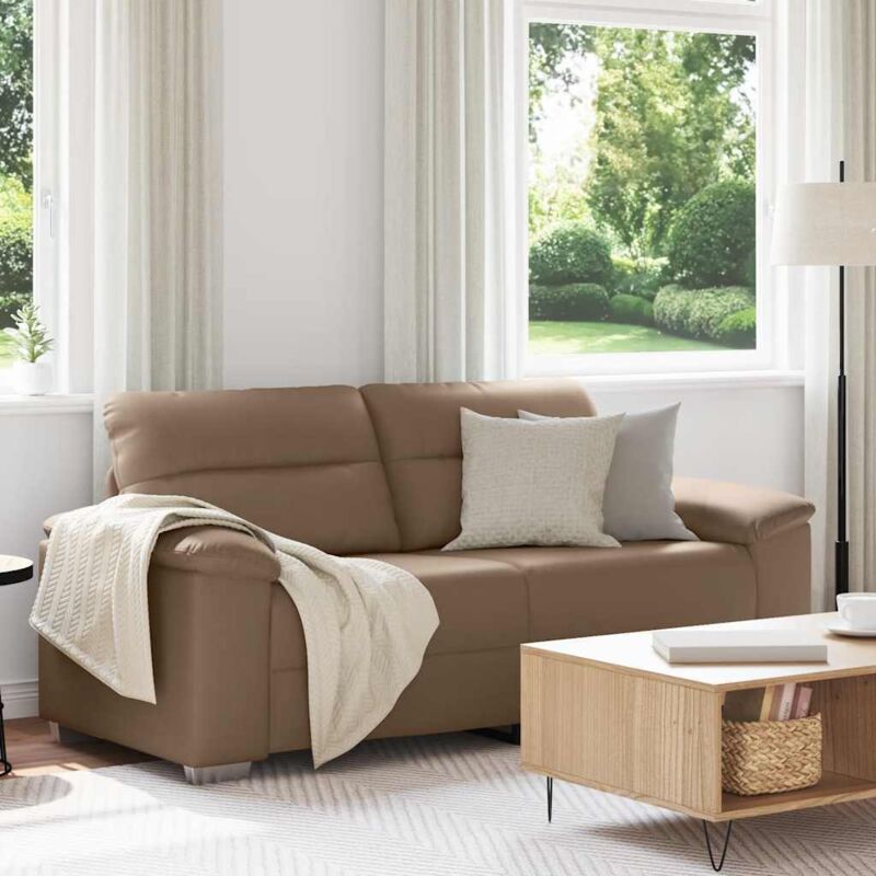 2-sitzer-sofa Cappuccino-braun 140 Cm Kunstleder Vidaxl