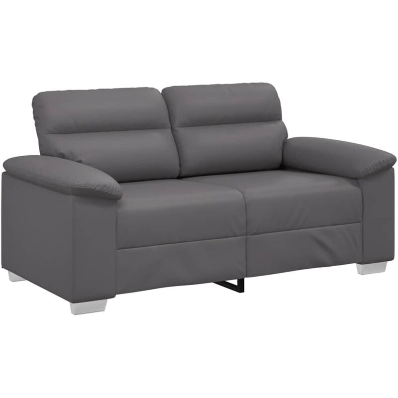 2-sitzer-sofa Grau 120 Cm Kunstleder Vidaxl