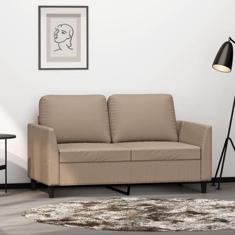 2-sitzer-sofa Cappuccino-braun 120 Cm Kunstleder Vidaxl