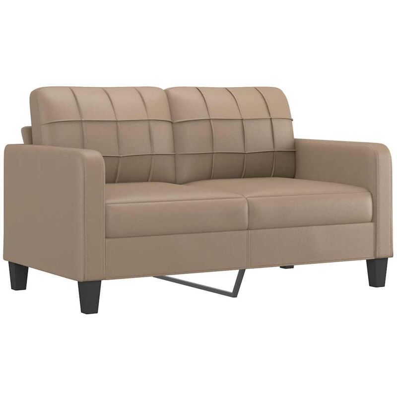 2-sitzer-sofa Cappuccino-braun 140 Cm Kunstleder Vidaxl