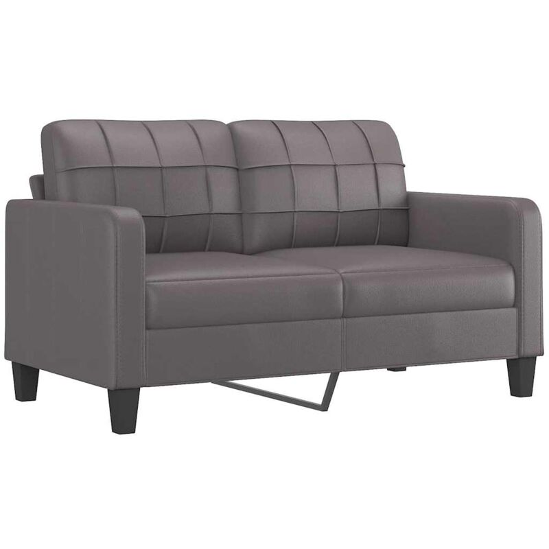 2-sitzer-sofa Grau 140 Cm Kunstleder - Vidaxl