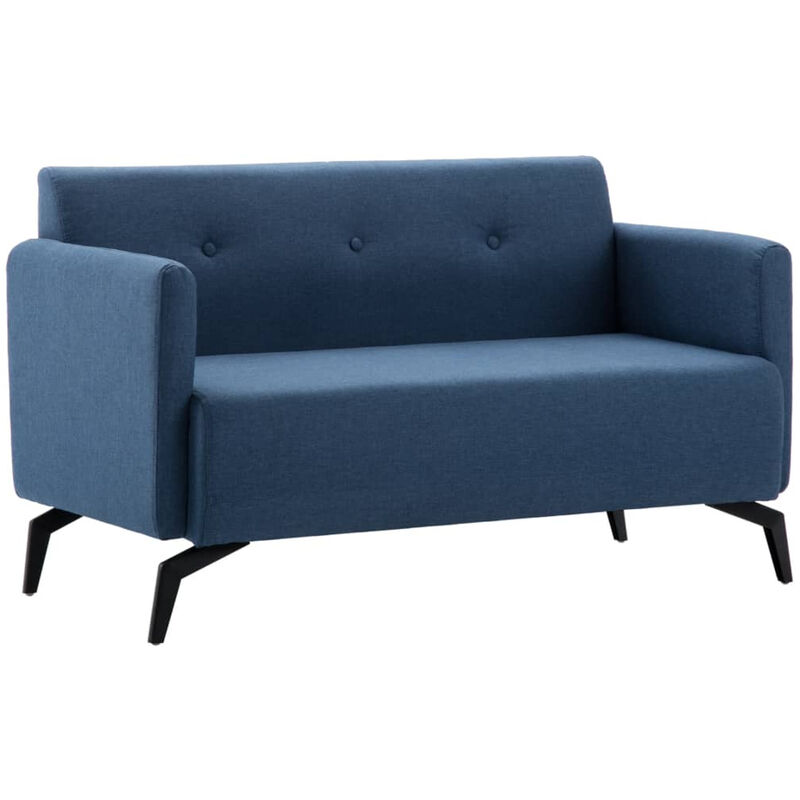 2-Sitzer-Sofa Stoffbezug 115 X 60 X 67 Cm Blau