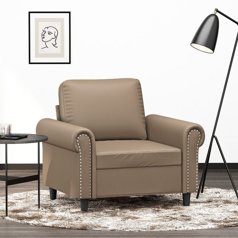 Sessel Cappuccino-braun 60 Cm Kunstleder Vidaxl