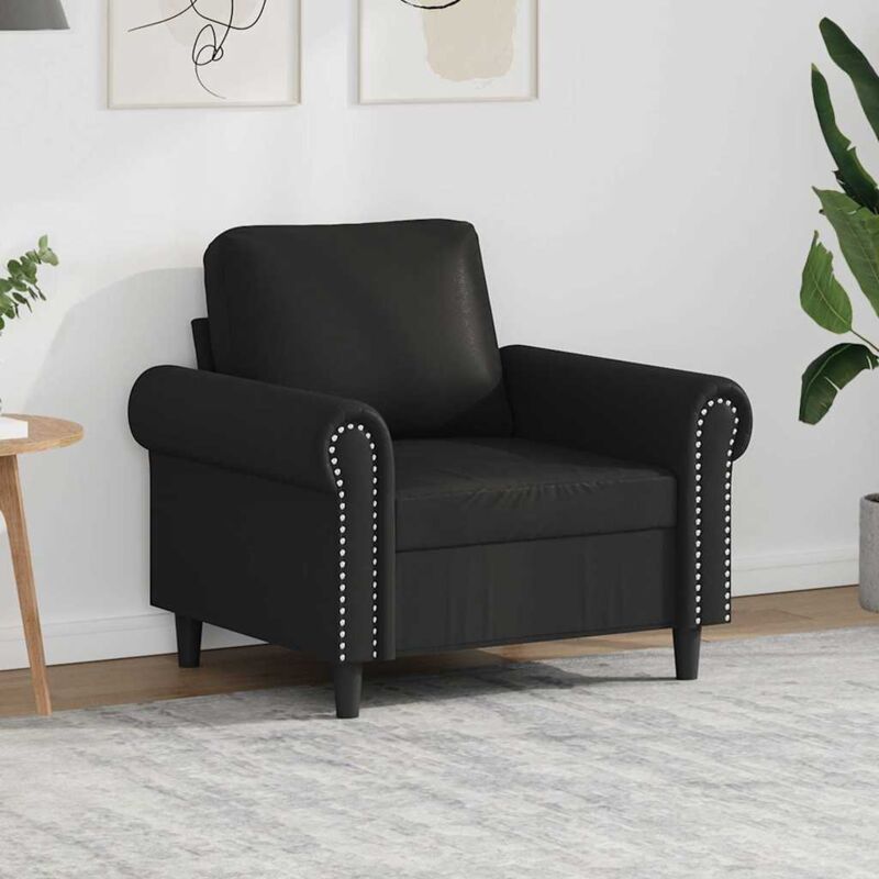Sessel Schwarz 60 Cm Kunstleder Vidaxl