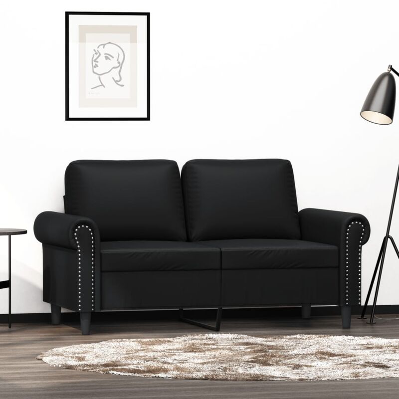 2-sitzer-sofa Schwarz 120 Cm Kunstleder Vidaxl