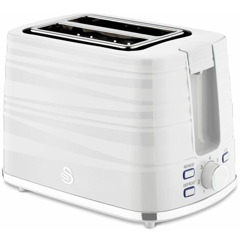 2 Slice White Toaster
