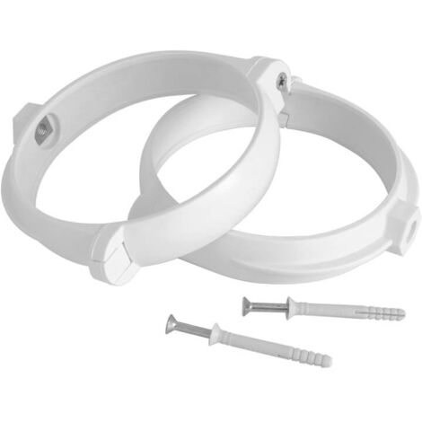 2 soportes de abrazadera de manguera con tornillos.