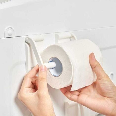 2 soportes para toallas de papel para el hogar, estante de almacenamiento para toallas de cocina, dispensador de toallas para baño, ajustable, magnético, para montaje en pared.