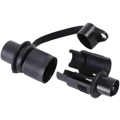 2 spine per rimorchio a 3 pin da 12 V/24 V e 2 prese per rimorchio a 3 pin, spine maschio a 3 pin per gancio di traino per veicoli agricoli, portabici per auto, prese per gancio di traino, prese agric