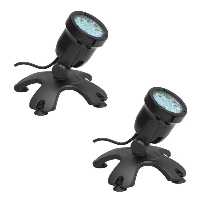 2 Spots Led Bassin 6W Immergeables. Éclairage Bassin De Jardins Et Étangs