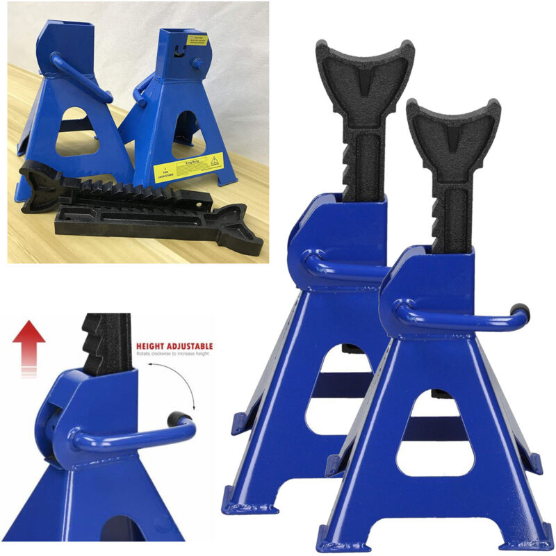 Dayplus - 2 stck. 3 support d'essieu auto Jack cliquet durable auto Jack Heavy Duty