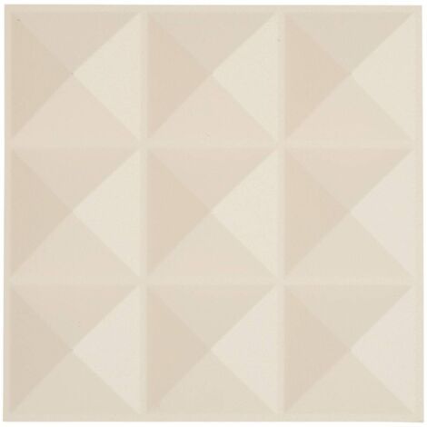 2 stickers muraux Oren diamant 30x30cm beige - Atmosphera créateur d'intérieur