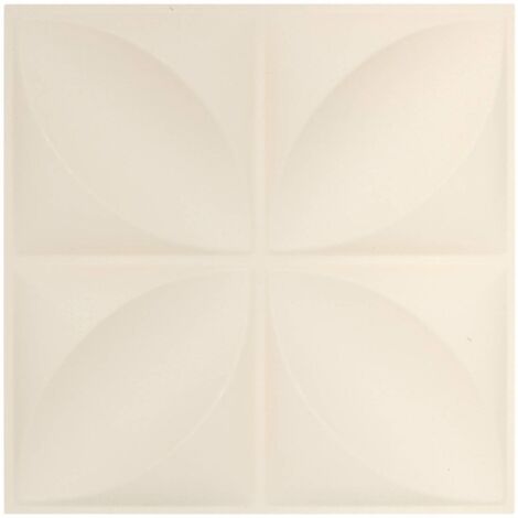 2 stickers muraux Oren fleur 30x30cm blanc - Atmosphera créateur d'intérieur