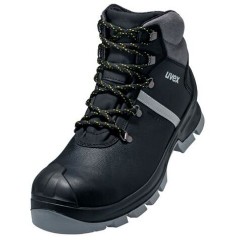 2 Stiefel S3 schwarz, orange Weite 11  6510238