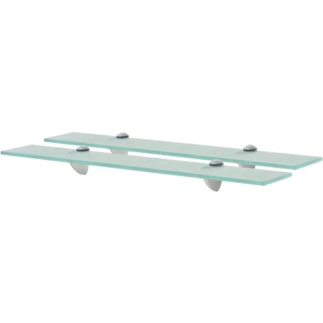 2 Stk. Wandregale,Schwebende Regale,Wandboard Glas 60x20 cm 8 mm VMEC802013