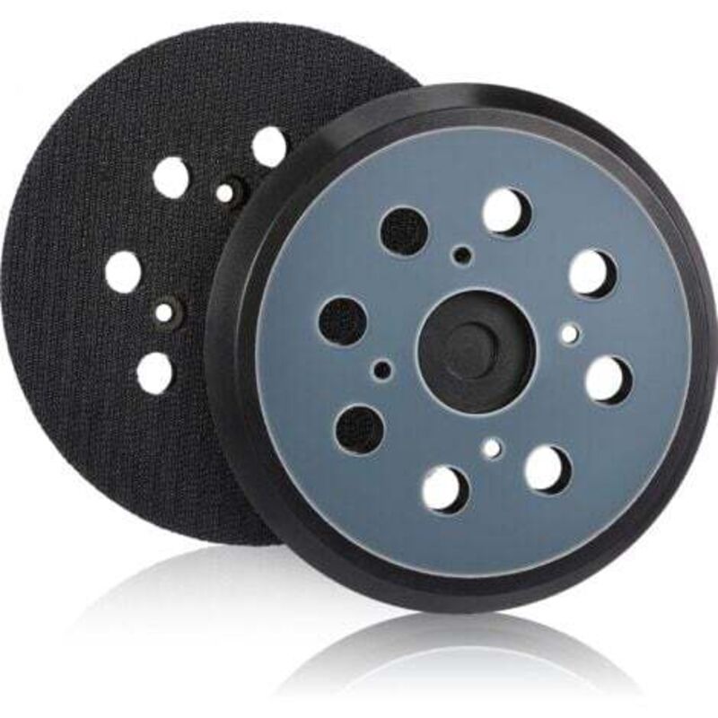 Image of 2 Stück 125 mm Ersatz-Exzenterschleifer-Pads mit Klettverschluss, 8 Löchern, Schleifpad (Blau)